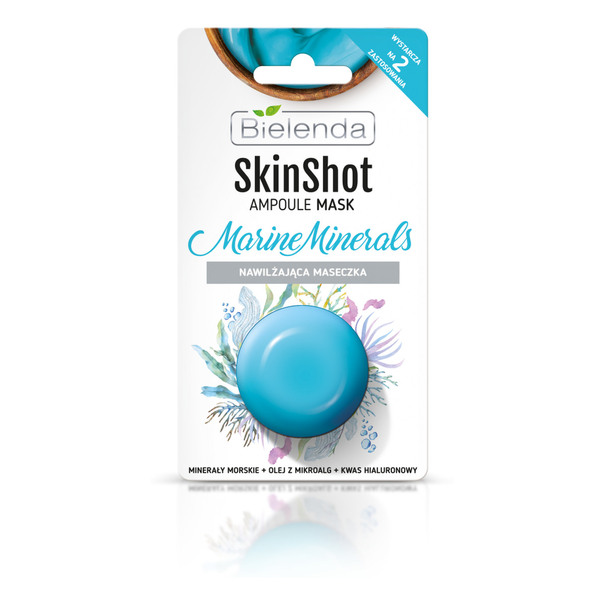 Bielenda Skin Shot nawilżająca maseczka do twarzy Marine Minerals 8g