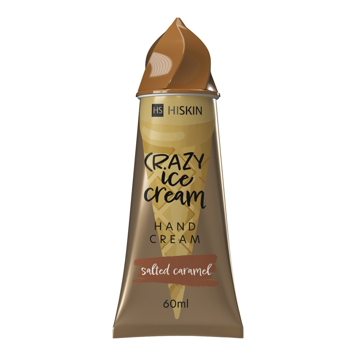 Hiskin Crazy ice cream Krem do rąk-salted caramel 60ml