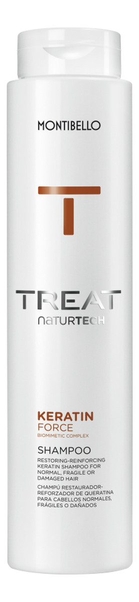 Treat naturtech keratin force shampoo wzmacniający szampon do włosów z keratyną