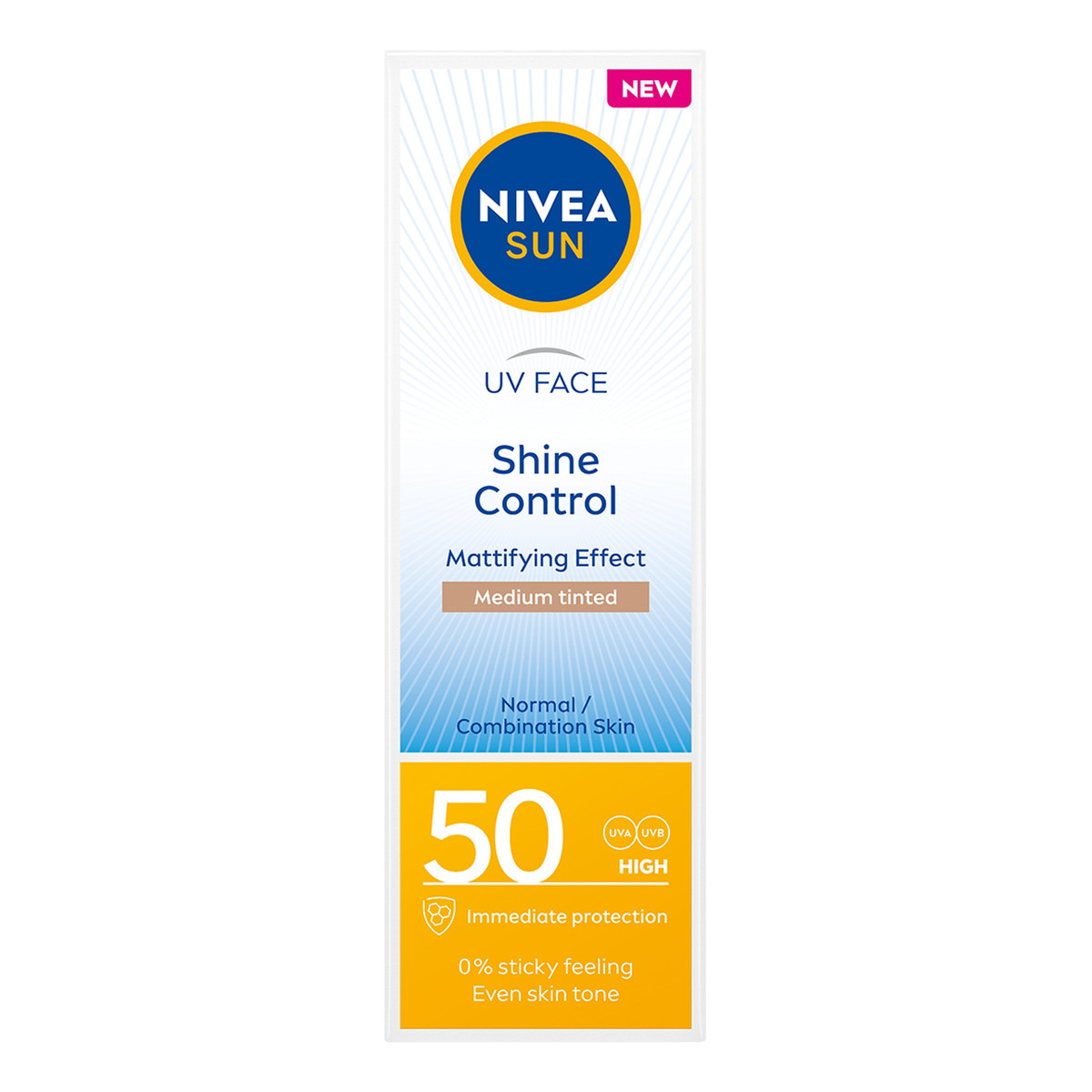 Nivea Sun Shine Control Krem matujący do twarzy SPF50 50ml