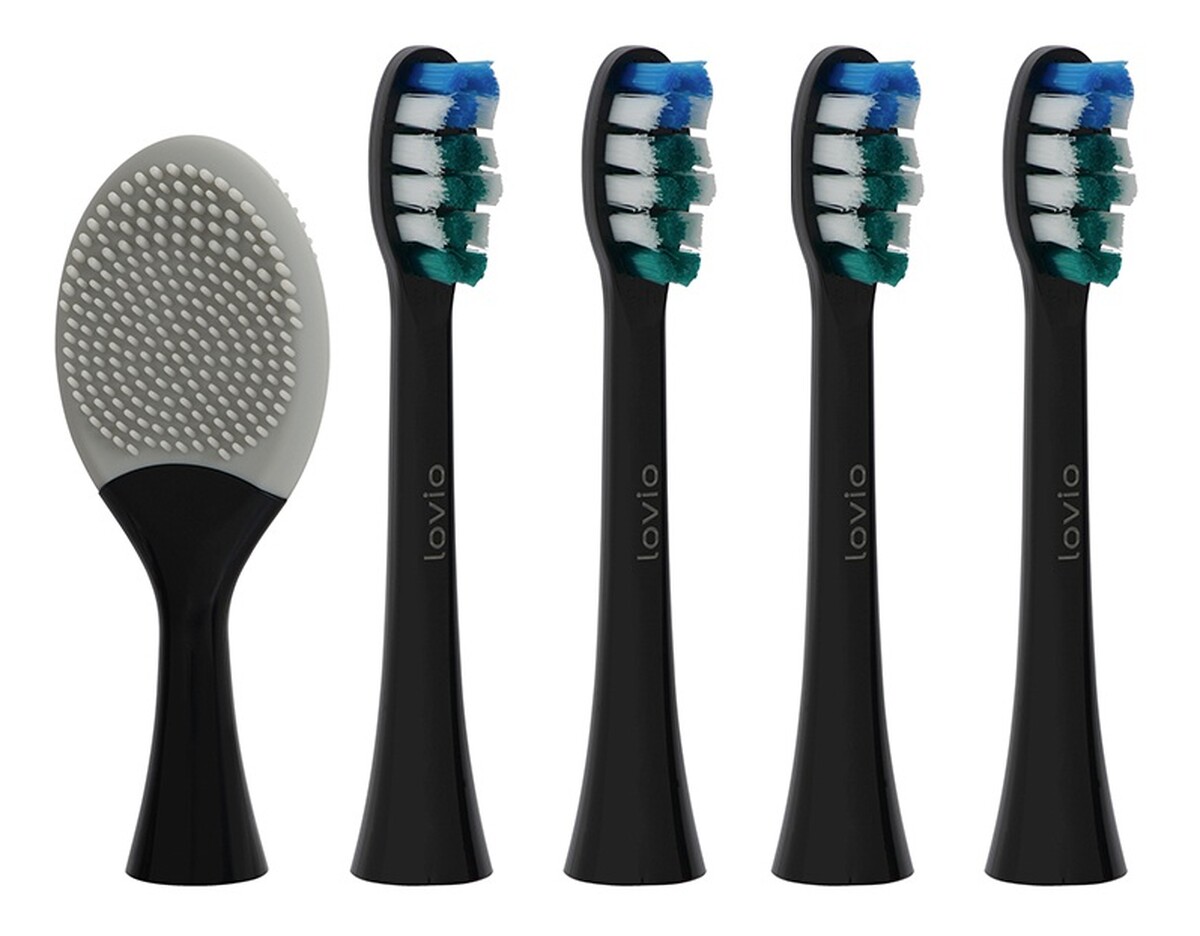 końcówki do szczoteczki miękkie czarne lvtb124bk-hs 5szt