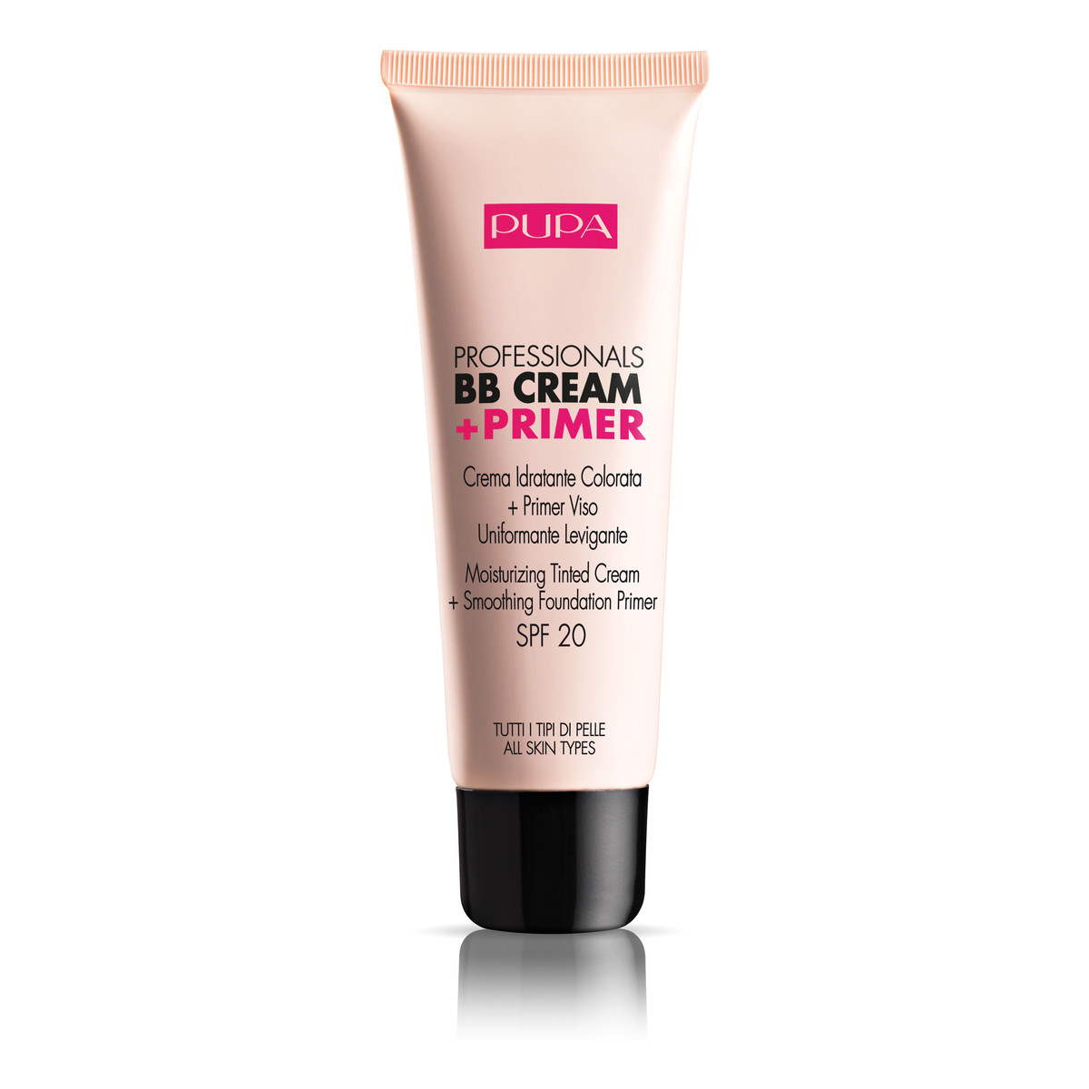 Pupa Milano bb cream & primer Krem BB i baza pod makijaż do wszystkich typów cery spf20 001 nude 50ml