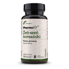 Żeń-szeń koreański Panax ginseng suplement diety 90 kapsułek