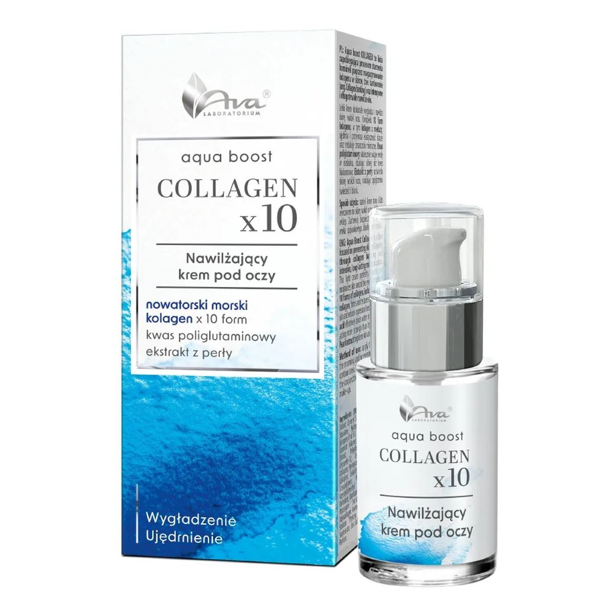 Ava Laboratorium Aqua Boost Collagen x10 nawilżający krem pod oczy 15ml