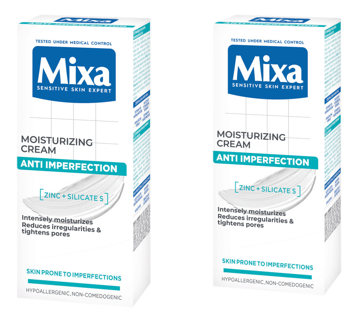 Krem Nawilżający Do Twarzy Przeciw Niedoskonałościom 2w1 2x50ml