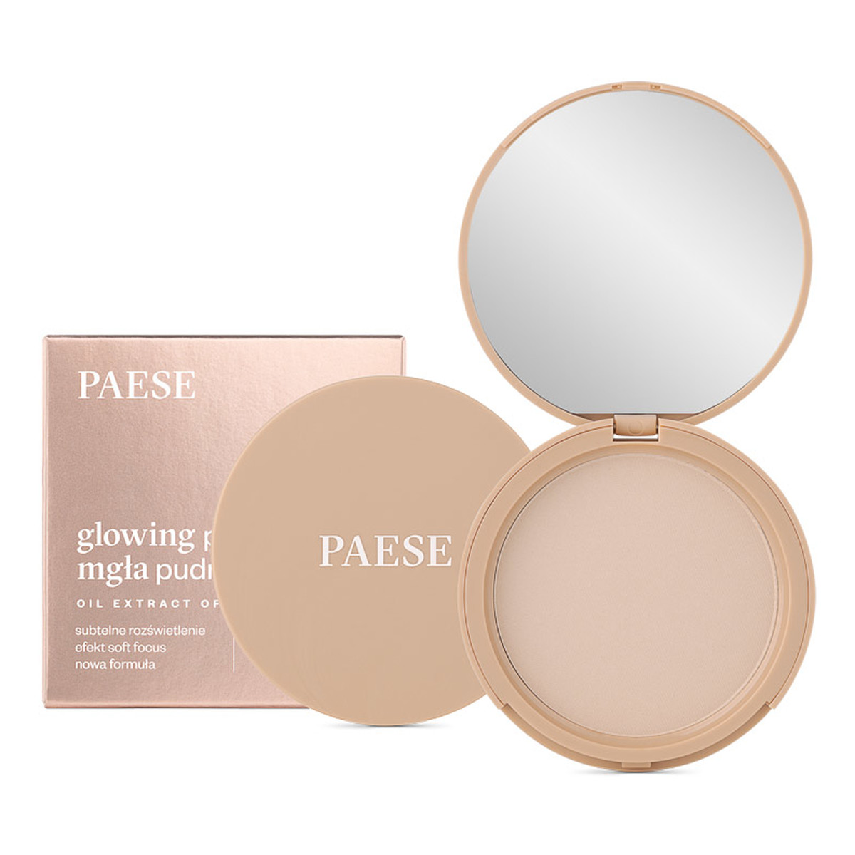 Paese Glowing Powder Rozświetlający puder do twarzy Mgła Pudrowa 10g