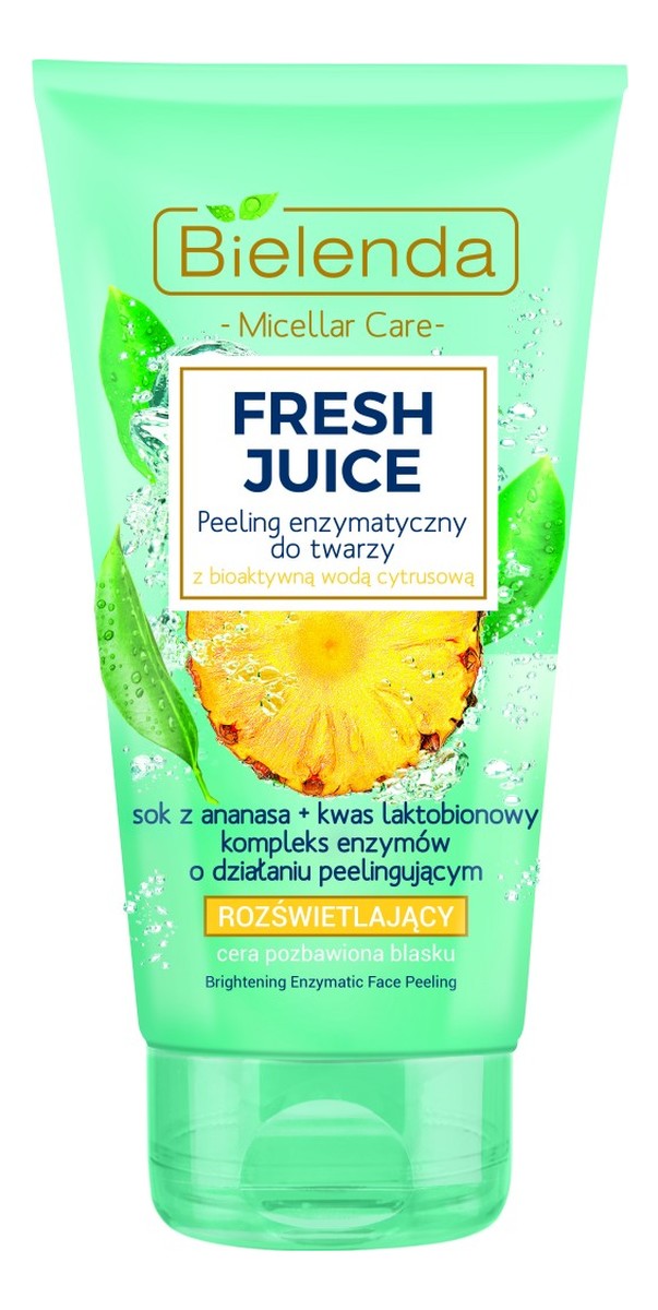 Peeling enzymatyczny rozświetlający z wodą cytrusową Ananas
