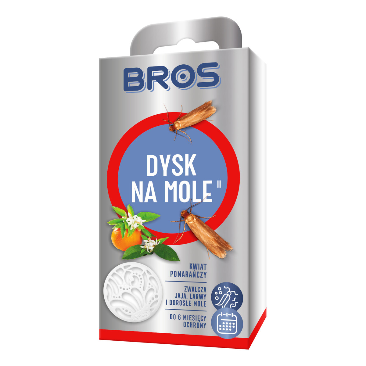 Bros dysk na mole odzieżowe kwiat pomarańczy 40g