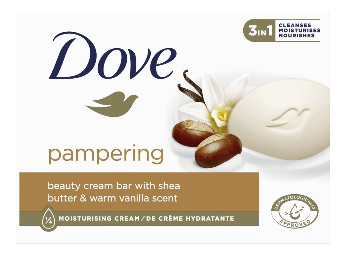 Kremowe Mydło w kostce 3in1 - Pampering Shea Butter & Warm Vanilla