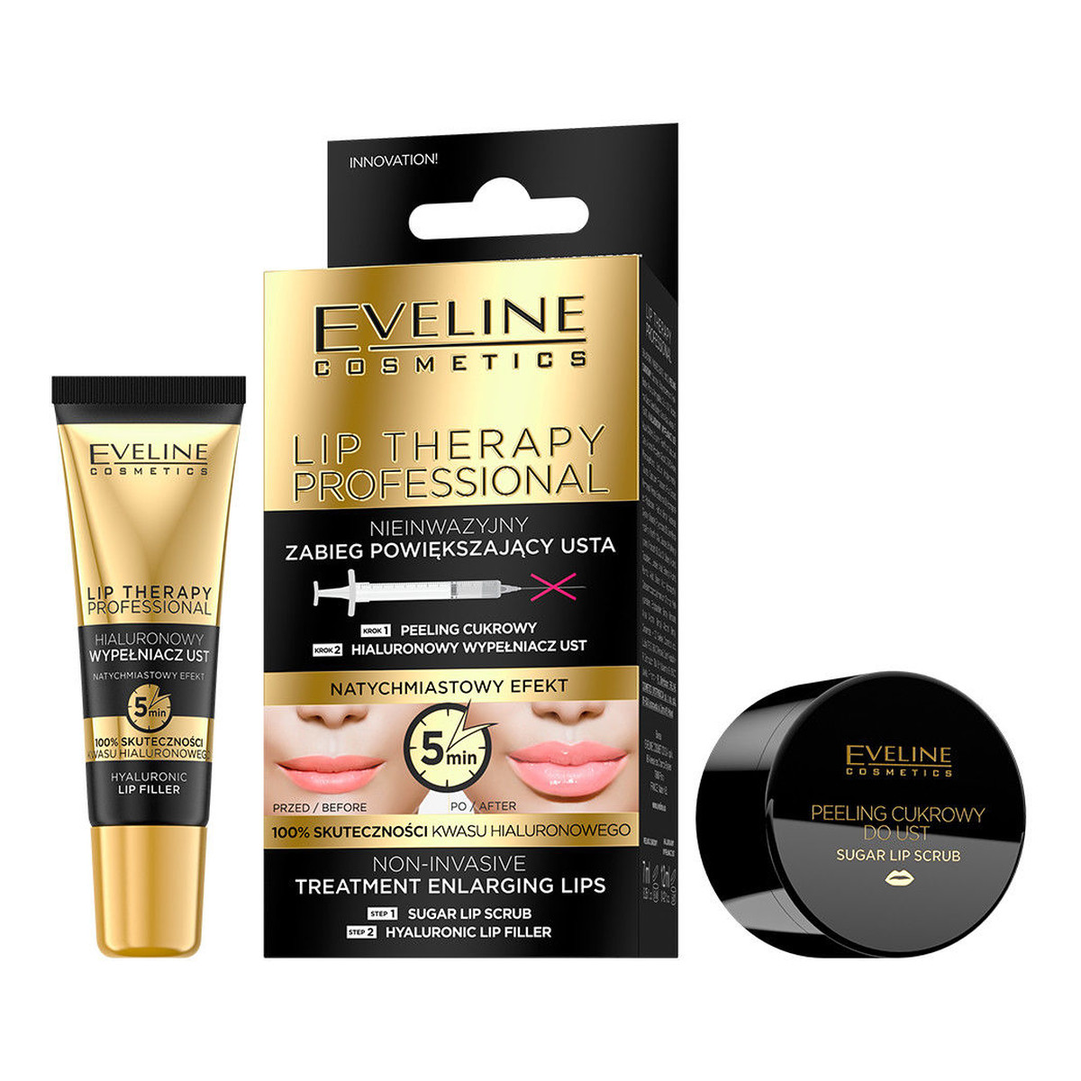 Eveline Lip Therapy Nieinwazyjny ZABIEG POWIĘKSZAJĄCY USTA