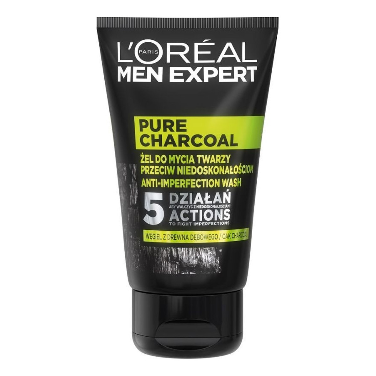 L`oreal Men Expert Żel do mycia twarzy przeciw niedoskonałościom Pure Charcoal 100ml