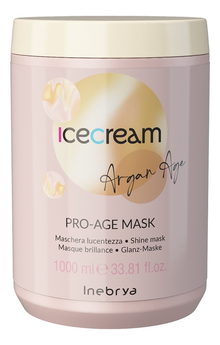 Ice cream argan age nabłyszczająca maska z olejkiem arganowym