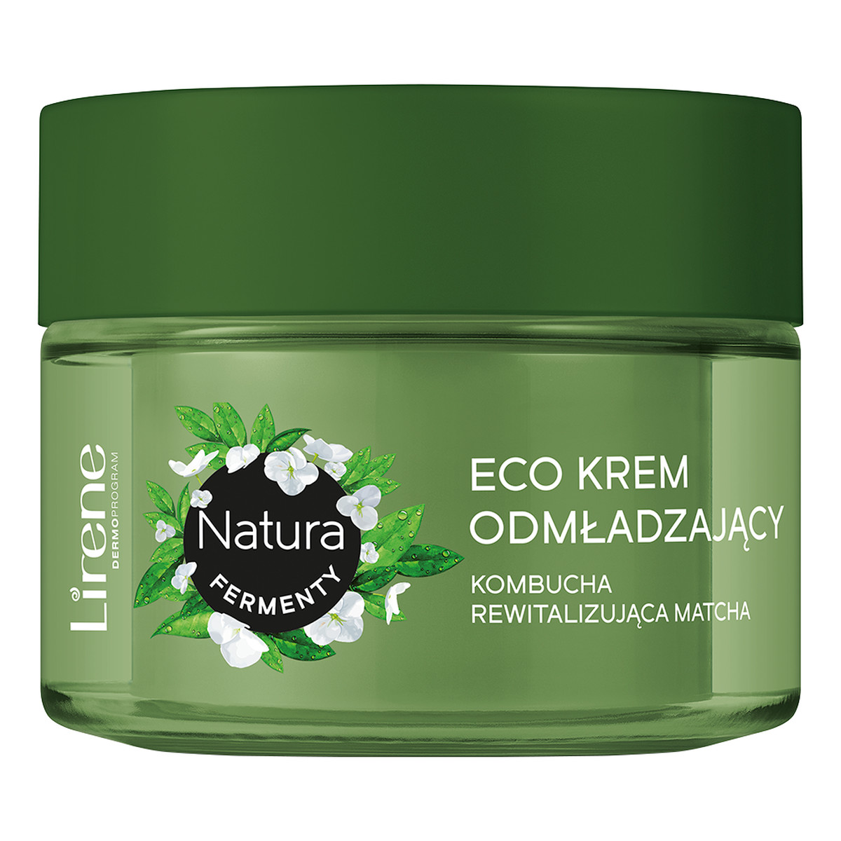 Lirene Natura Eco Krem odmładzający na dzień i na noc Kombucha & Rewitalizująca Matcha 50ml