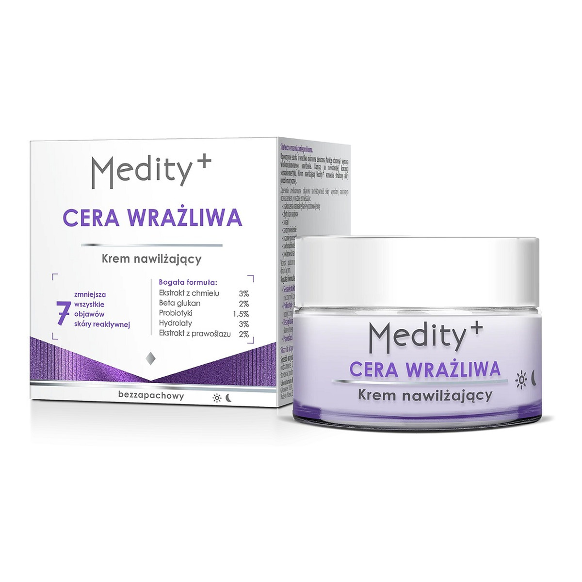 Medity+ Cera Wrażliwa Krem nawilżający do twarzy 50ml