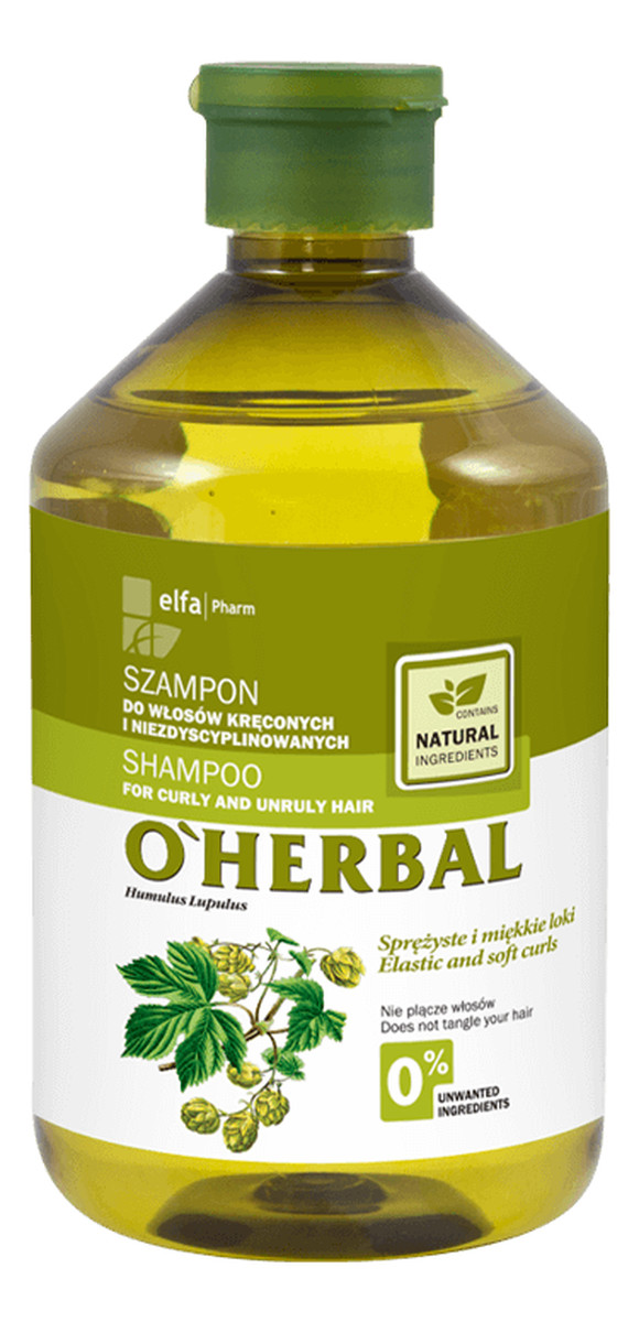 Shampoo For Curly And Unruly Hair szampon do włosów kręconych i niezdyscyplinowanych z ekstraktem z chmielu