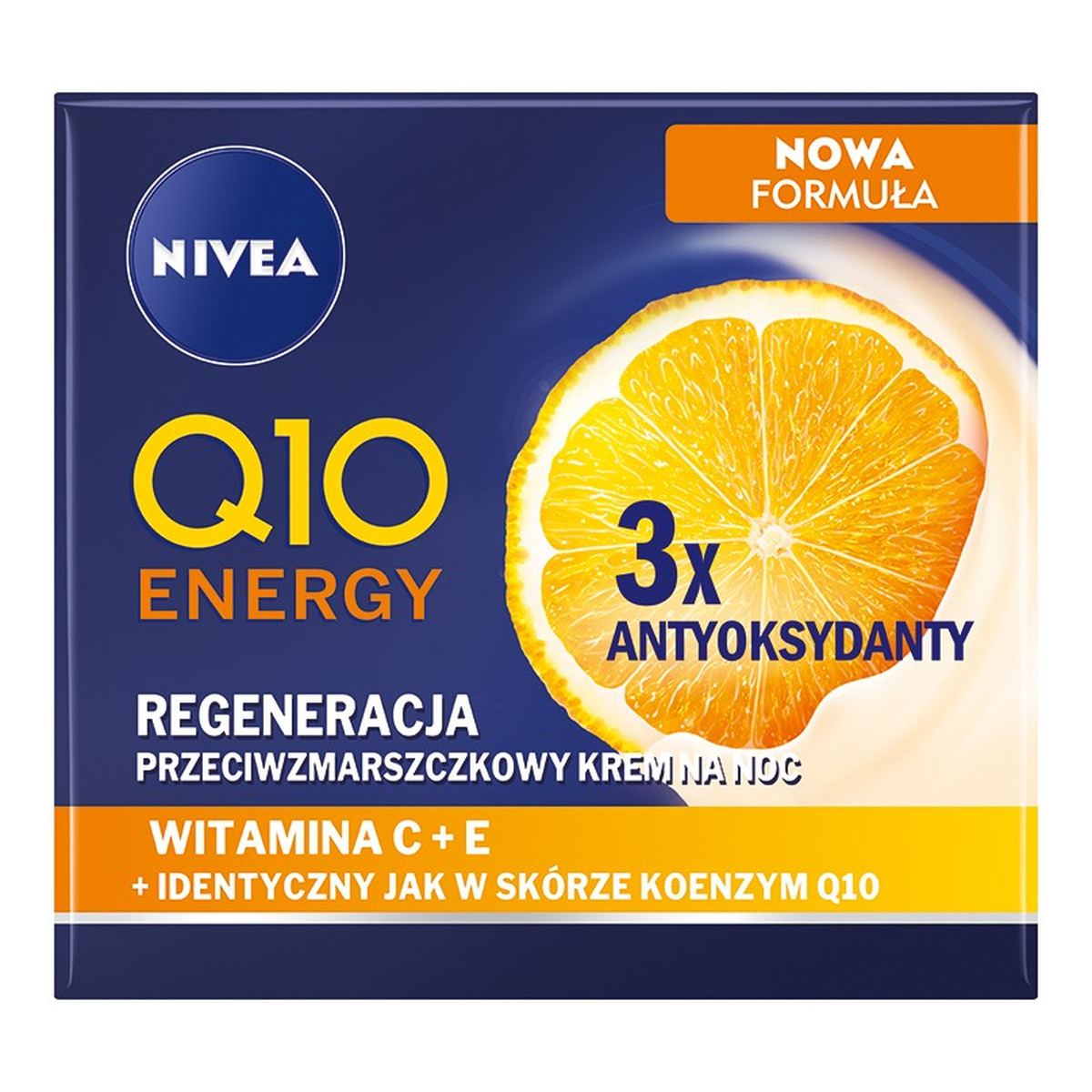 Nivea Przeciwzmarszczkowy Krem Nawilżający Na Noc Q10 50ml