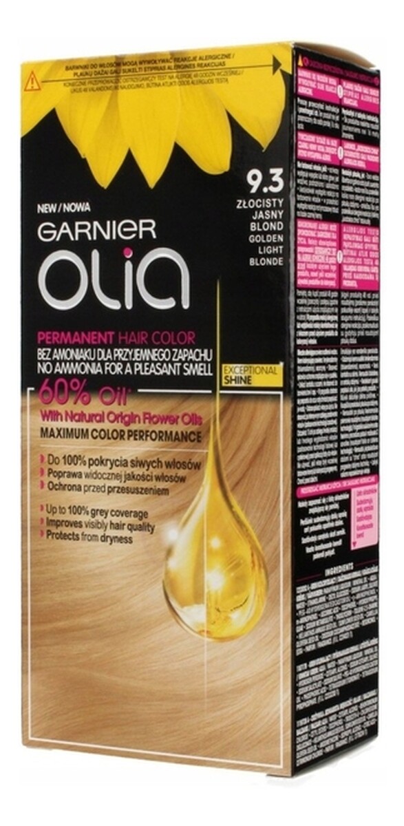Farba Do Włosów Złocisty Jasny Blond (9.3)