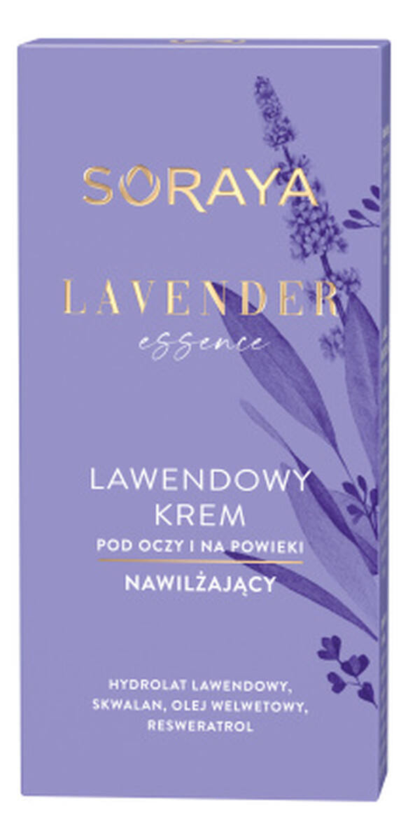 Lawendowy krem nawilżający pod oczy i na powieki