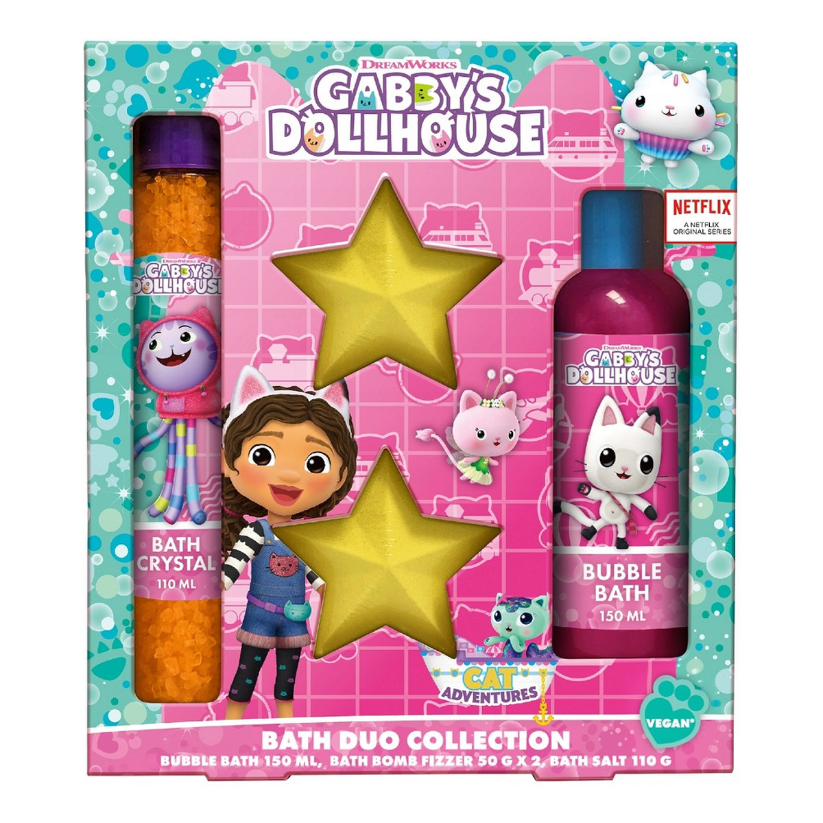 Gabby's Dollhouse Bath Duo Collection Zestaw produktów do kąpieli 4szt