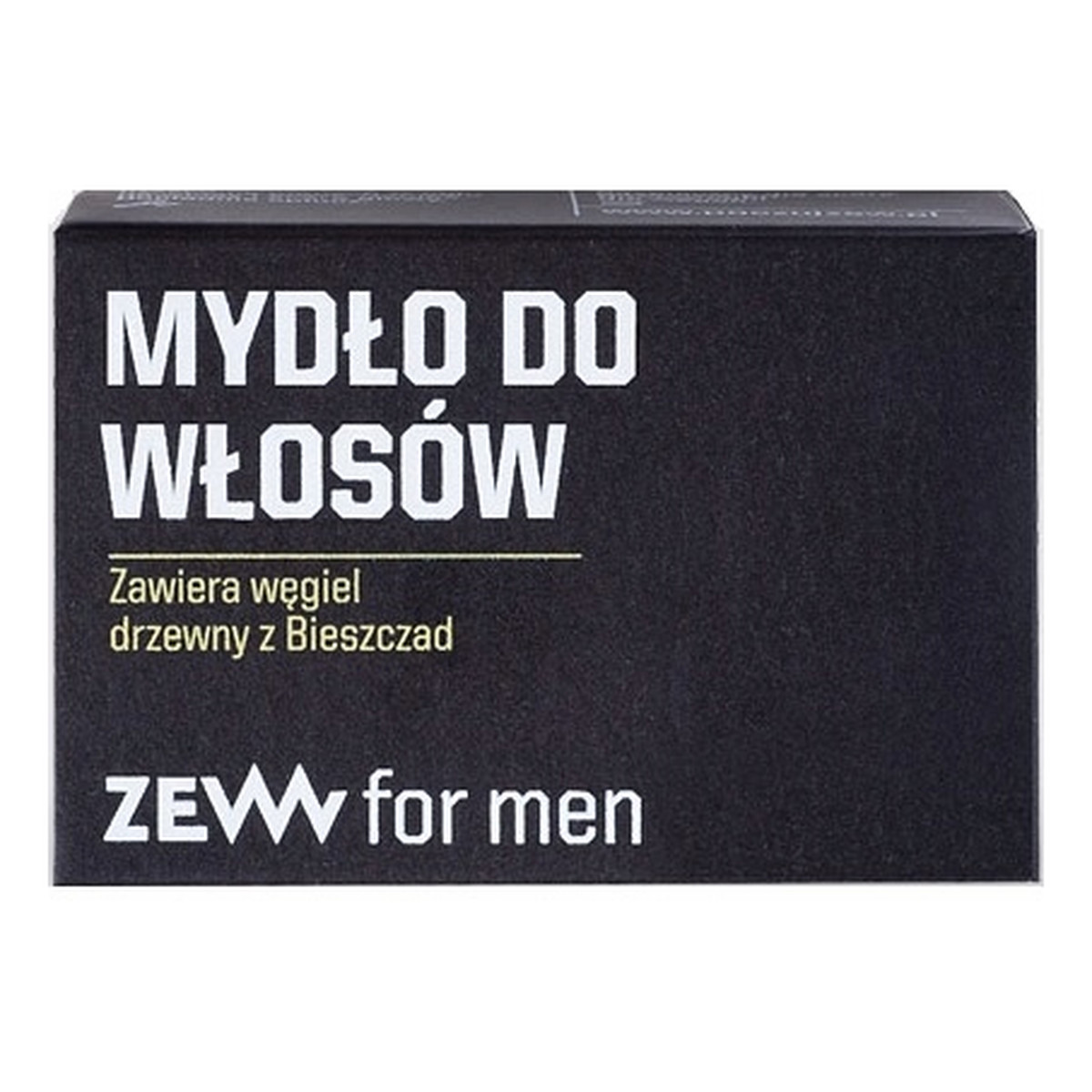 Zew For Men Mydło do włosów zawiera węgiel drzewny z Bieszczad 85ml