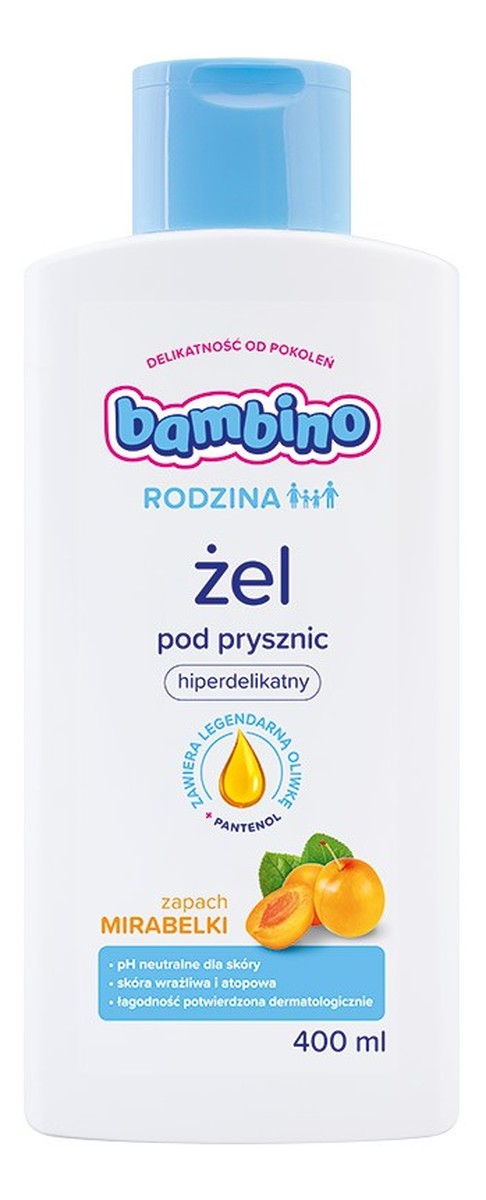 Żel pod prysznic hiperdelikatny - zapach Mirabelki