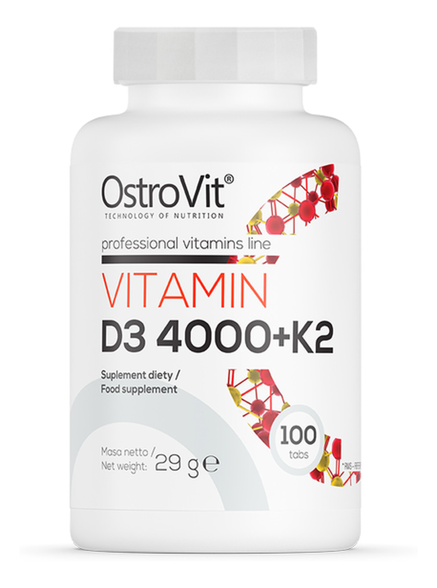 Witamina D3 4000 + K2 100 tabletek