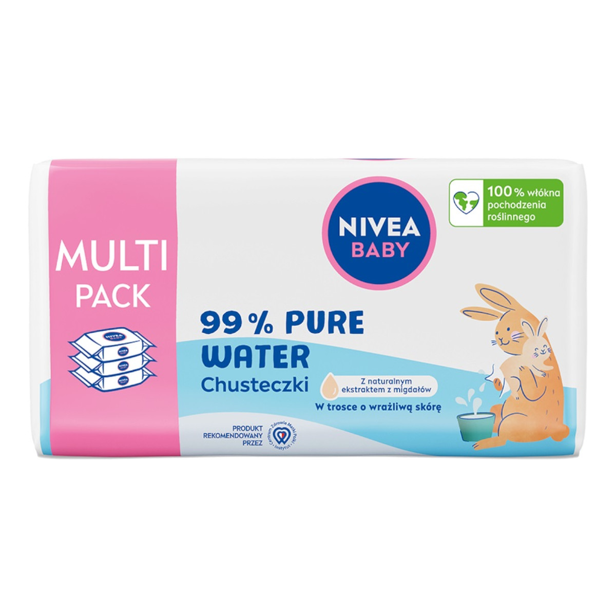 Nivea Baby chusteczki biodegradowalne 99% pure water 3x57szt