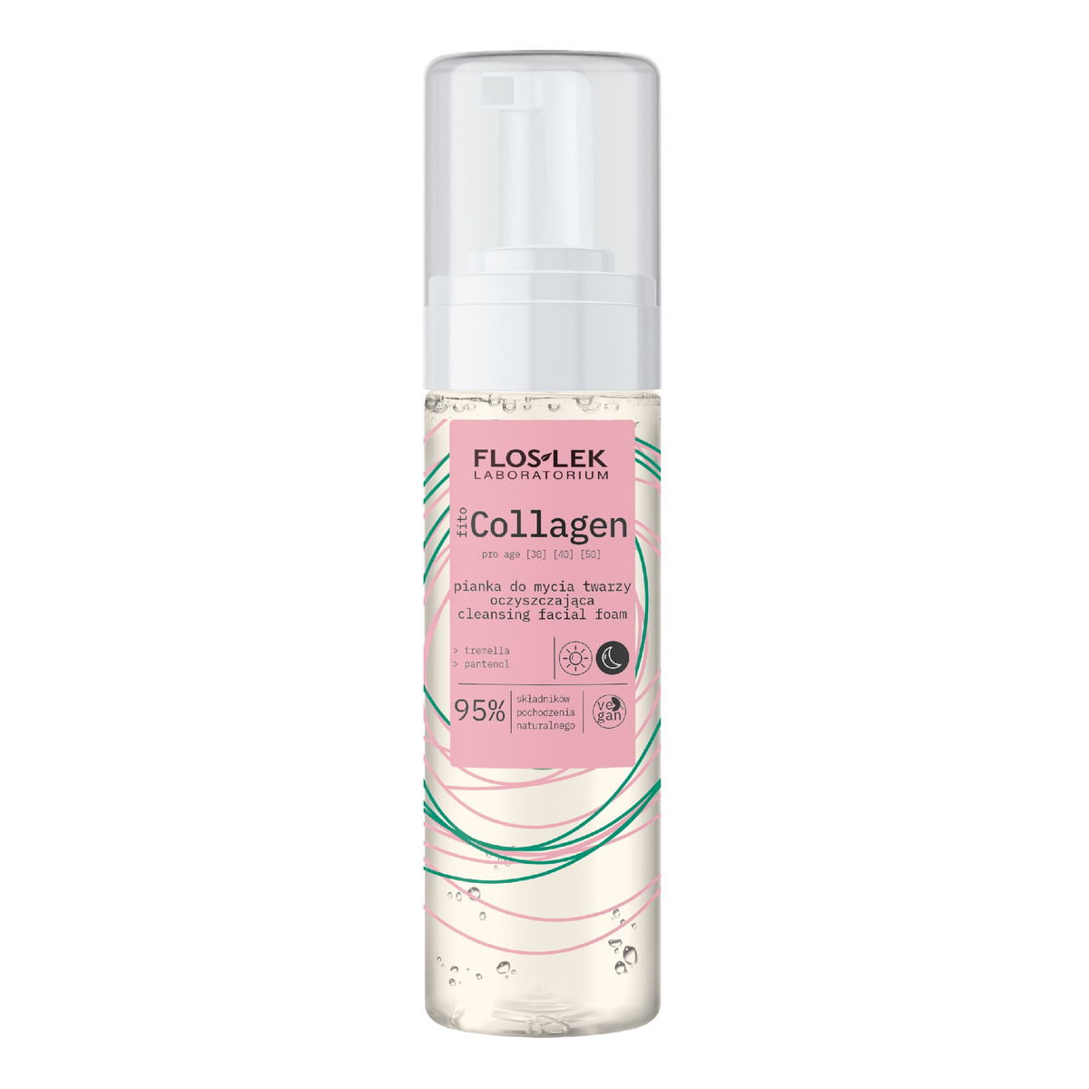 FlosLek Fitocollagen pianka do mycia twarzy oczyszczająca 160ml