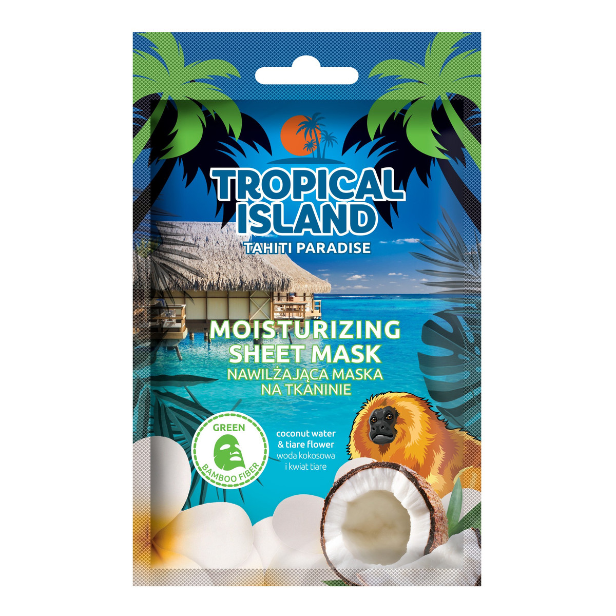 Marion Tropical Island Maska na tkaninie nawilżająca Tahiti Paradise