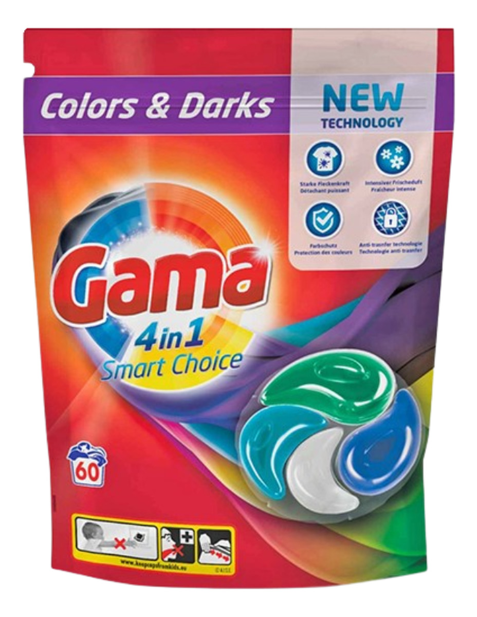 kapsułki do prania 4in1 60szt. Colors & Darks