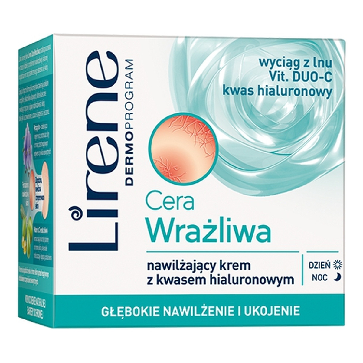 Lirene Dermoprogram NAWILŻAJĄCY KREM Z KWASEM HIALURONOWYM NA DZIEŃ I NA NOC 50ml
