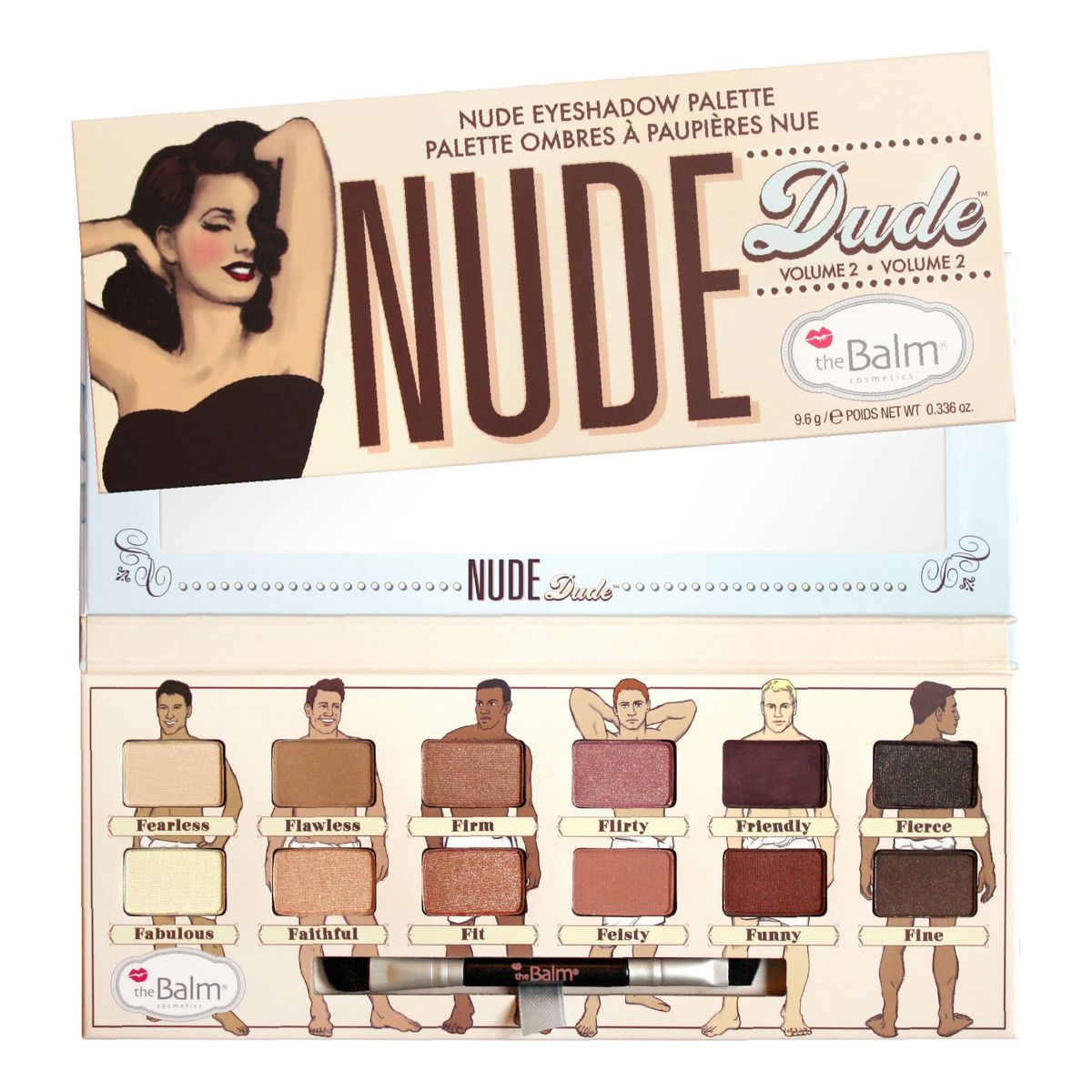 the Balm Palette Nude Dude 12 Shades 9g