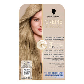 Creme supreme farba do włosów odcień 9-16 cool ash light blonde