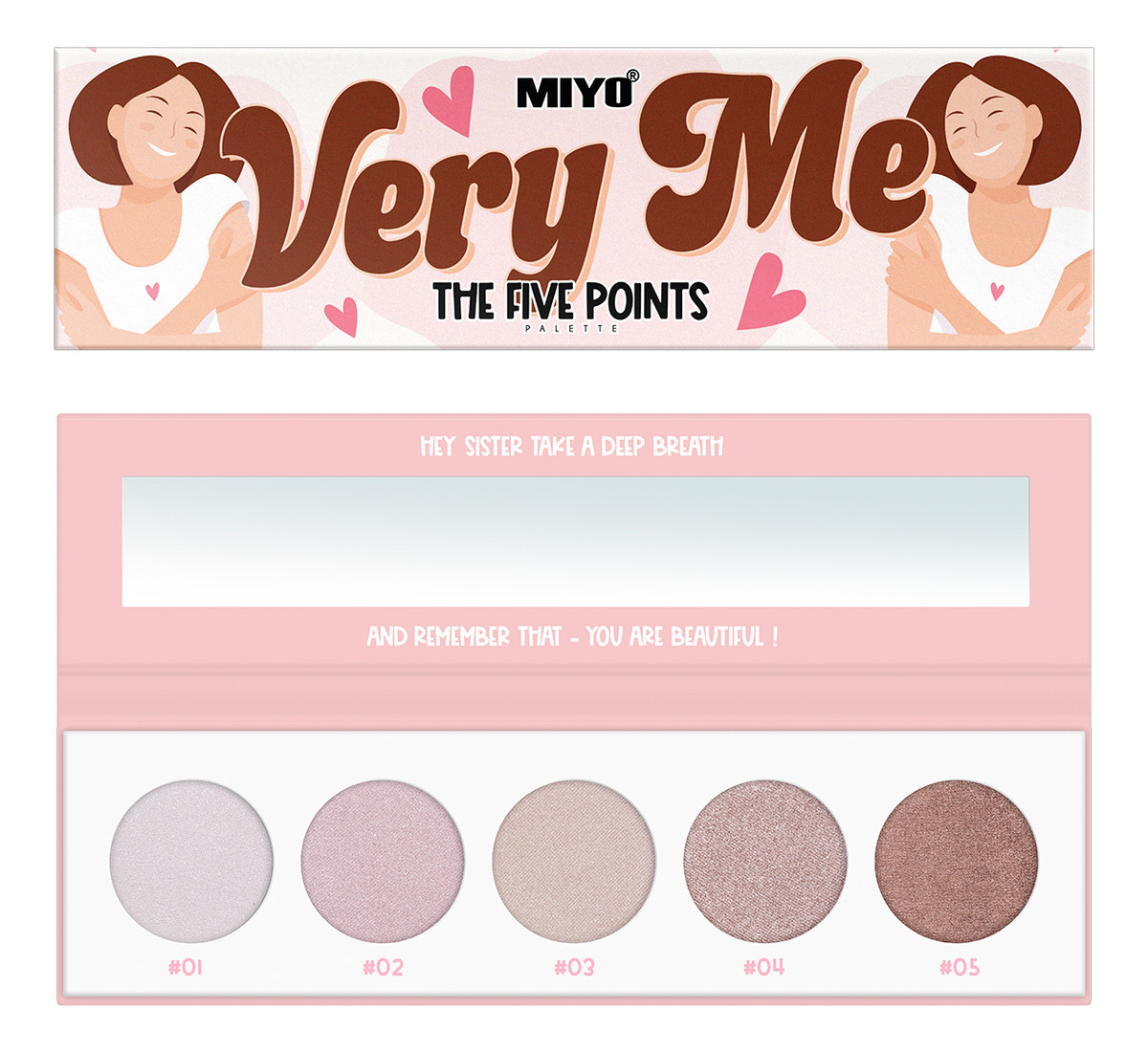 The five points palette paleta cieni do powiek very me