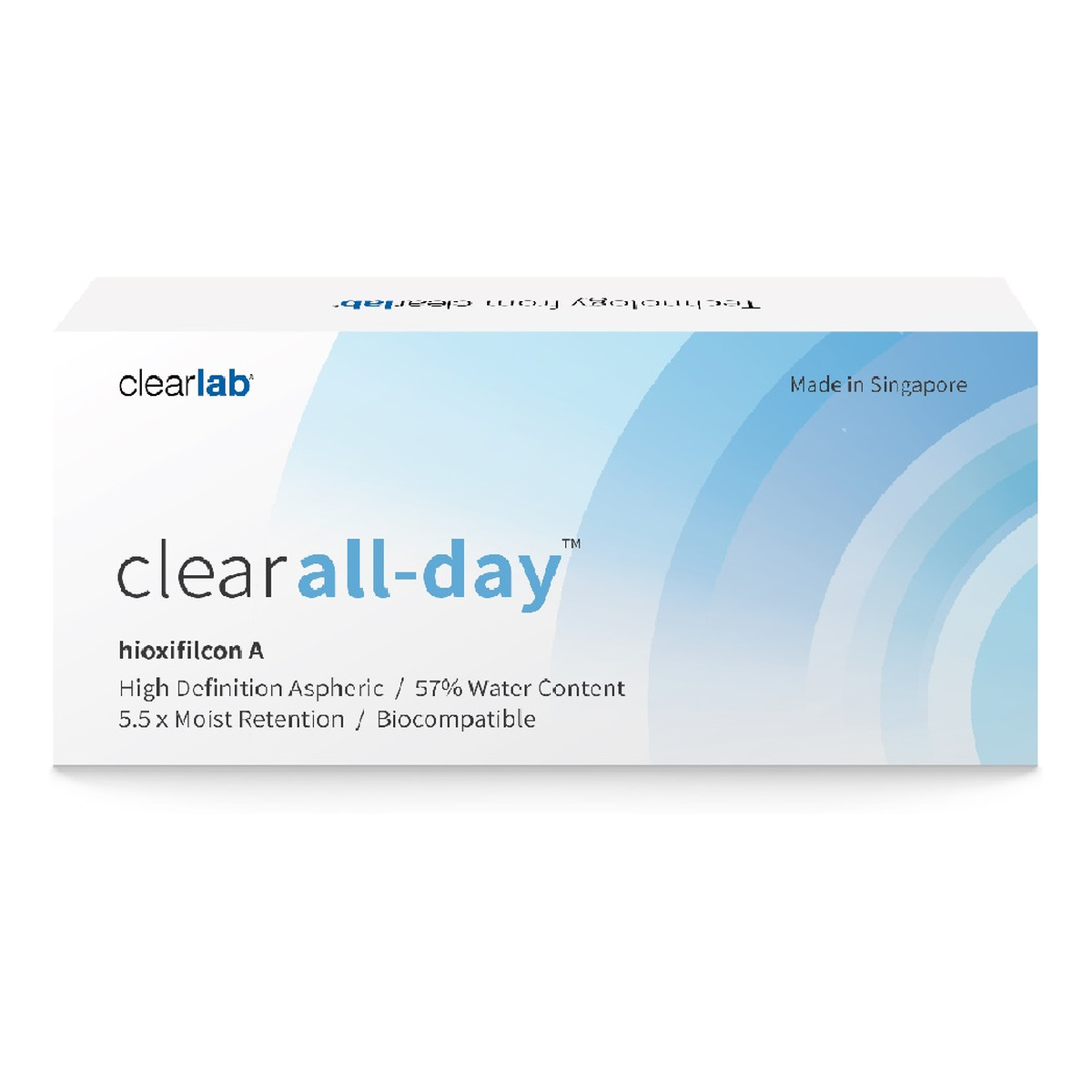 Clearlab Clear all-day miesięczne soczewki kontaktowe-2.50 3szt