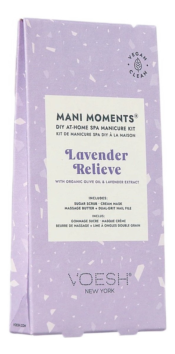 Zestaw do 3-etapowego manicure lavender relieve