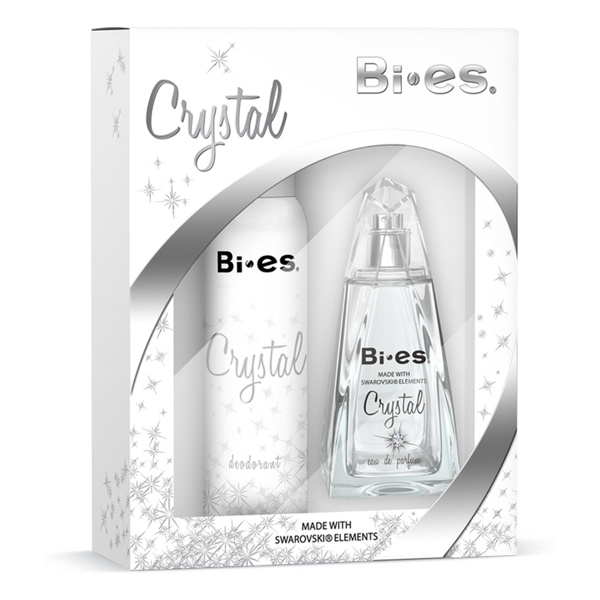 Bi-es Crystal Damski Komplet Woda perfumowana 100ml + Dezodorant 150ml