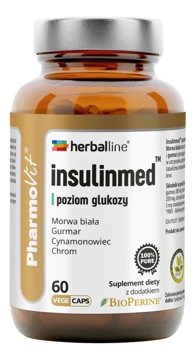 Insulinmed™ Poziom Glukozy suplement diety 60 kapsułek