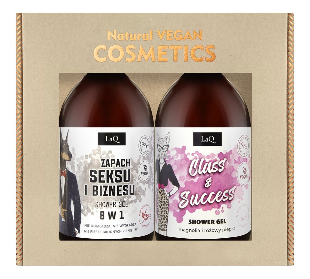 Zestaw zapach seksu i biznesu żel pod prysznic 500ml + class success żel pod prysznic 500ml