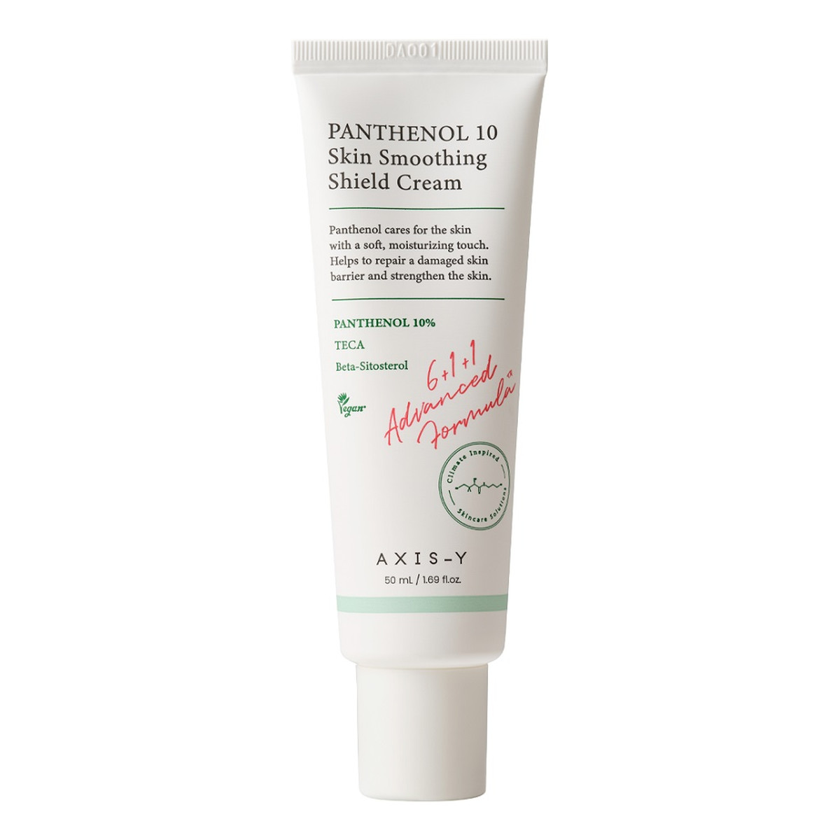 Axis-Y Panthenol 10 Skin Smoothing Shield Cream regenerujący Krem do twarzy z pantenolem 10% 50ml