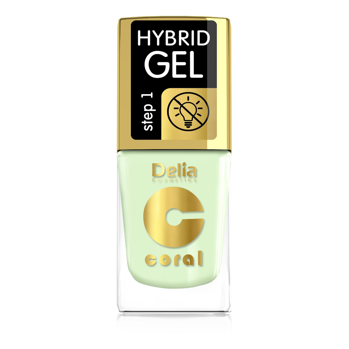 Delia Hybrid Gel Coral Lakier Do Paznokci 11ml