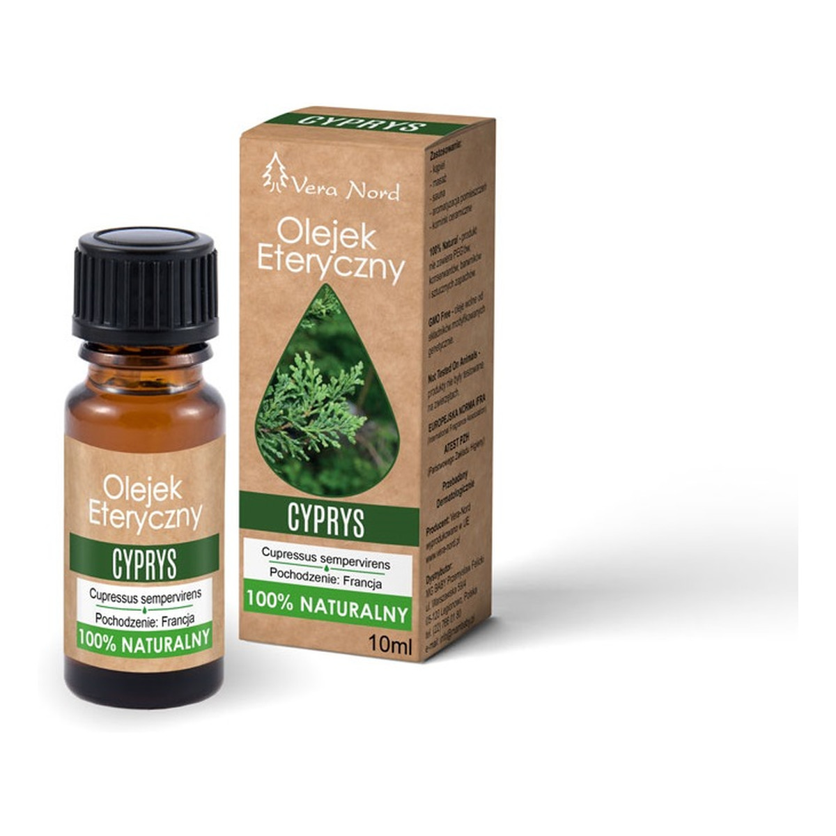 Vera Nord Naturalny Olejek eteryczny cyprys 10ml