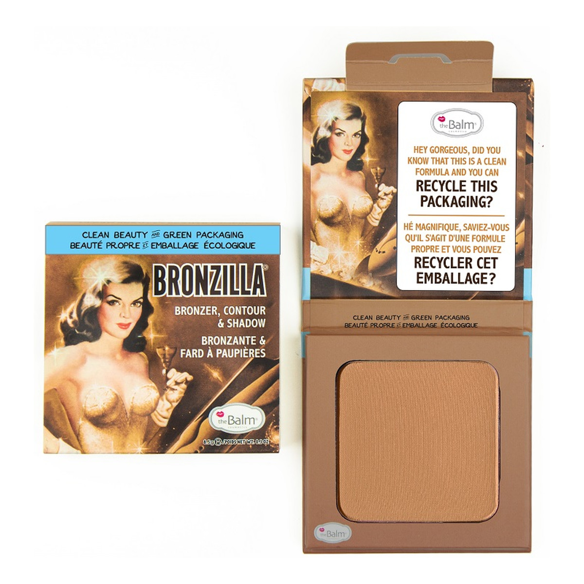 the Balm Bronzilla Bronzer Contour & Shadow matowy bronzer i cień do powiek 8g