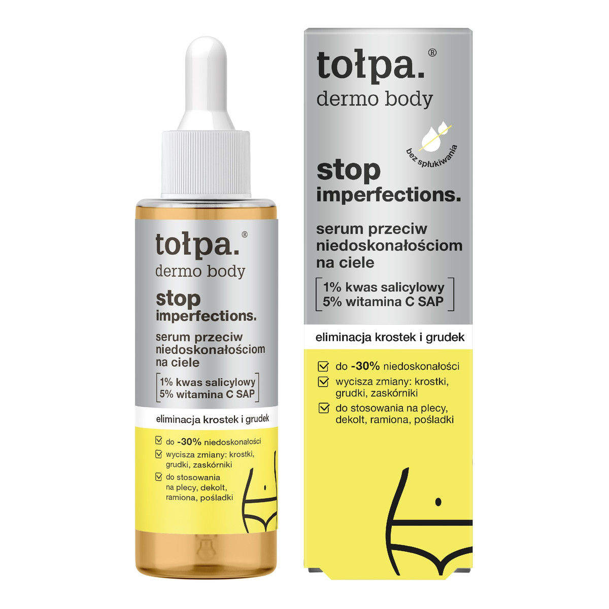 Tołpa Dermo body stop imperfections serum przeciw niedoskonałościom na ciele-eliminacja krostek i grudek 100ml