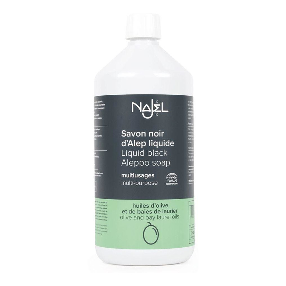 Najel Czarne mydło z Aleppo w płynie 1000ml