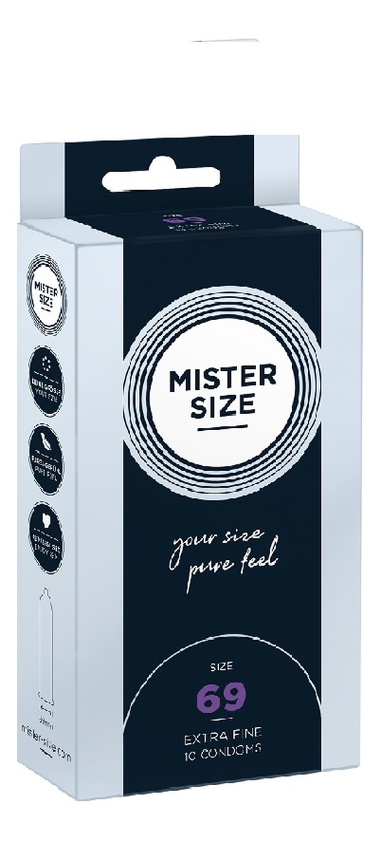Condoms prezerwatywy dopasowane do rozmiaru 69mm 10szt.