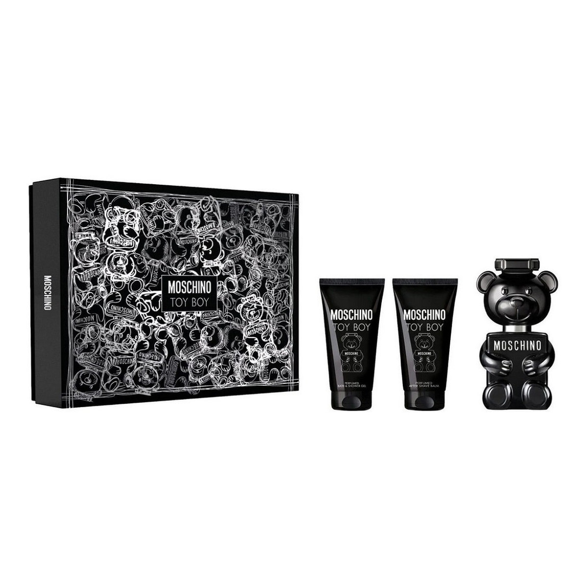 Moschino Toy Boy zestaw woda perfumowana spray 50ml + żel pod prysznic 50ml + balsam po goleniu 50ml