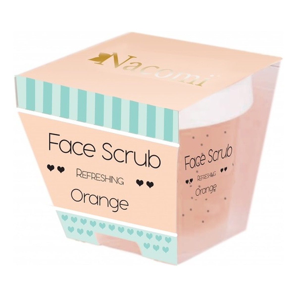 Nacomi Face Scrub Refreshing Orange, Odświeżający Peeling do Twarzy 80g