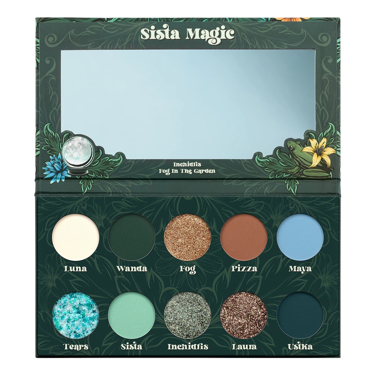 MIYO Paletka 10 cieni Sista Magic Fog & Inchidris 13g