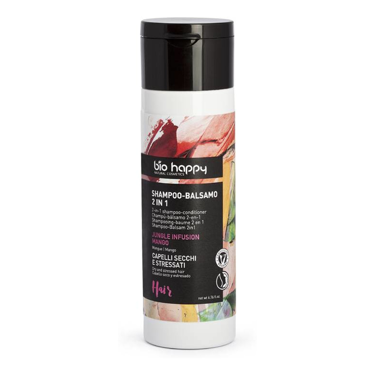 bio happy 2-in-1 shampoo-conditioner szampon i odżywka do włosów 2w1 jungle infusion mango 200ml